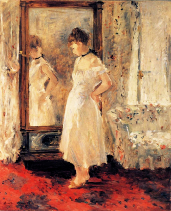 Берта Моризо. Перед зеркалом. Холст, масло. 65х54. 1876. Частное собрание.
