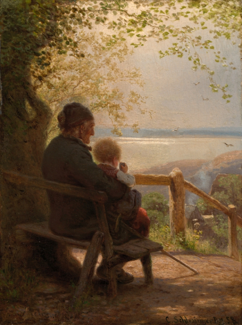 Карл Шлезингер. Любимое место. Холст, масло. 25,8х19,5. 1858. Амстердамский исторический музей.