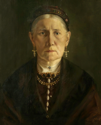 Власов Павел Алексеевич. Портрет матери. Холст, масло. 60х44. 1878. Астраханская государственная картинная галерея имени П.М.Догадина.