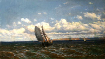 Судковский Руфин Гаврилович. Очаковский берег. Холст, масло. 1870. Николаевский художественный музей имени В.В.Верещагина.