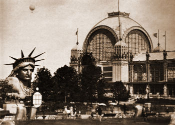 Голова статуи Свободы. Парижская всемирная выставка 1878 года. Неизвестный фотограф.