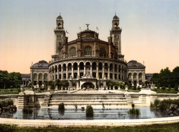 Дворец Трокадеро, восстановленный к Всемирной выставке 1878 года в Париже. Неизвестный фотограф.