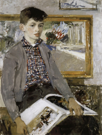 Фомин Пётр Тимофеевич. Портрет сына. Холст, масло. 81х65. 1963. Местонахождение картины неизвестно.