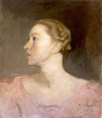 Орешников Виктор Михайлович. Портрет Г.С.Улановой. Холст, масло. 51х44. 1942-1946. Государственный Русский музей.