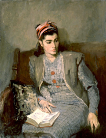 Орешников Виктор Михайлович. Портрет жены художника. Холст, масло. 115х90. 1945. Государственный Русский музей.