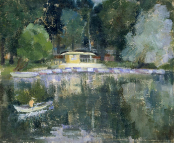 Кострова (Лукьянова) Анна Александровна. Ленинград. Кировские острова. Холст, масло. 37х44. 1939. Художественная культура Русского Севера.