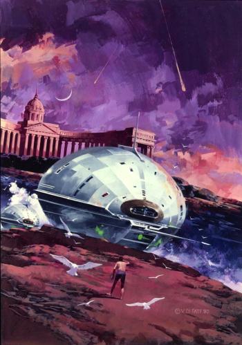 Винсент Ди Фейт. Из глубин. Иллюстрация. 1980.