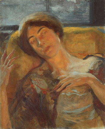 Поль Альбер Бенар. Женская голова. Картон, масло. 60х49. 1885-1895. Чикагский институт искусств.