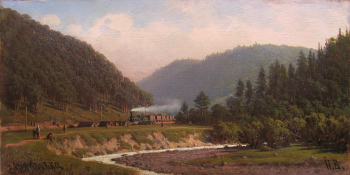 Верещагин Пётр Петрович. Архиповка. Холст, масло. 22х44. 1870-е. Частное собрание.