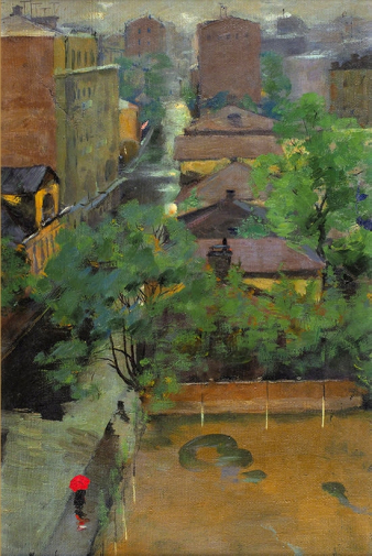 Королёв Юрий Константинович. Старая Москва. Холст, масло. 51,5х34. 1950-е. Частное собрание.