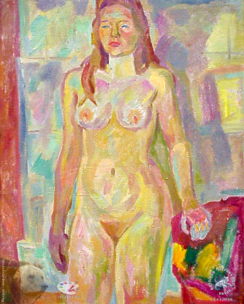 Глухов Виктор Александрович. Маша. Холст, масло. 1997. Авторское собрание.
