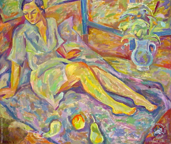 Глухов Виктор Александрович. Таня. Холст, масло. 1997. Авторское собрание.