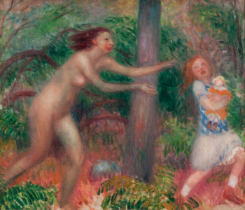 Уильям Джеймс Глакенс. Без названия. Серия `Нимфы`. Холст, масло. 1914-1917. Художественный музей Форт-Лодердейла.