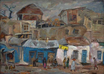 Суровцев Андрей Петрович. В старом Ташкенте. Холст, масло. 80х110. 1980. Томский областной художественный музей.