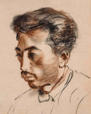 Мазель Илья (Рувим) Моисеевич. Лезгин. Бумага, сангина. 22,5х18,5. 1930-е. Государственный музей искусства народов Востока.