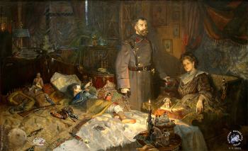 Александровский дворец. Заточение. Триптих `Царская Голгофа`. Вторая часть триптиха.