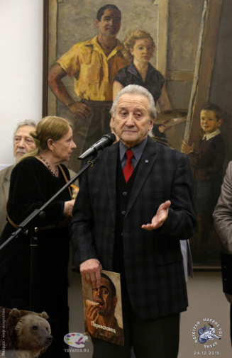 Выставка `Отец и сын Переяславцы. Живопись, скульптура`. Кошкин Олег Александрович произносит речь