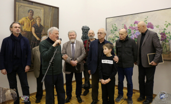 Выставка `Отец и сын Переяславцы. Живопись, скульптура`. Говорит Глухов Виктор Александрович