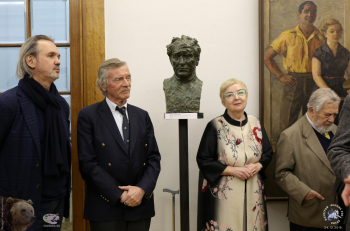 Выставка `Отец и сын Переяславцы. Живопись, скульптура`. На вернисаже выставки Переяславцев