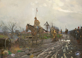 Рыженко Павел Викторович. Брусиловский прорыв (Вариант). Холст, масло. 2013. Авторское собрание.