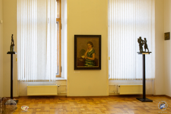 Выставка `Отец и сын Переяславцы. Живопись, скульптура`. Картина `Письмо из командировки` (В.И.Переяславец)