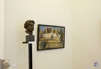 Выставка `Отец и сын Переяславцы. Живопись, скульптура`. Скульптурный портрет `В.Суриков` (М.В.Переяславец)