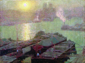 Досекин Николай Васильевич. Сена. Париж. Холст, масло. 48х63. 1900. Рязанский государственный областной художественный музей имени И.П.Пожалостина.