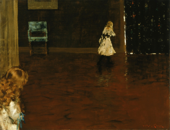 Уильям Меррит Чейз. Прятки. Холст, масло. 27,6х35,8. 1888. Коллекция Филлипс.
