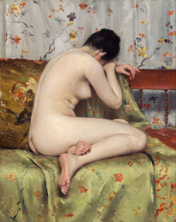 Уильям Меррит Чейз. Современная Магдалина. Холст, масло. 48,3х39,4. 1888. Музей изящных искусств (Бостон).