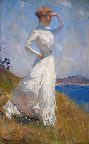Фрэнк Уэстон Бенсон. Солнечный свет. Холст, масло. 81х50. 1909. Художественный музей Индианаполиса.