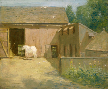 Джулиан Олден Уир. Конюшня в Новой Англии. Холст, масло. 1904. Коллекция Филлипс.
