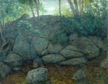 Джулиан Олден Уир. Лесные скалы. Холст, масло. 71х91. 1910-1919. Коллекция Филлипс.