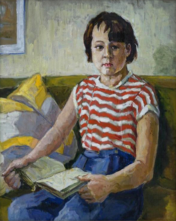 Котова Вера Ивановна. Портрет ребенка. Холст, масло. 62,5х78. 1970-е. Томский областной художественный музей.
