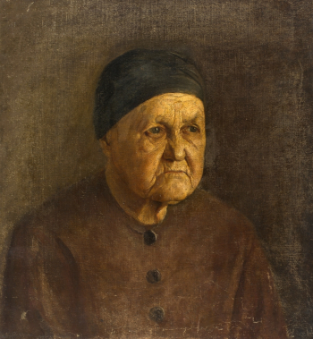 Петров Михаил Александрович. Портрет матери. Холст, масло. 48,8х44,5. 19 век. Нижегородский государственный художественный музей.
