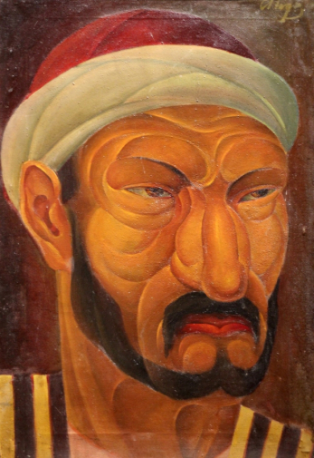Подковыров Алексей Фёдорович. Голова басмача. Холст, масло. 60х40. 1933. Каракалпакский музей искусств имени И.В.Савицкого.