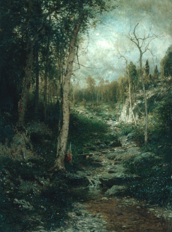 Александр Хельвиг Вайент. Старая прогалина. Холст, масло. 125х94. 1881. Метрополитен-музей.