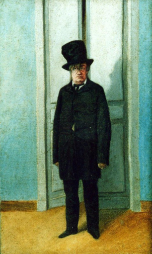 Неизвестный художник. Актёр Пров Михайлович Садовский в роли Расплюева. Спектакль `Свадьба Кречинского`. Холст, масло. 29,5х18. 1855. Государственный мемориальный и природный музей-заповедник А.Н.Островского `Щелыково`.