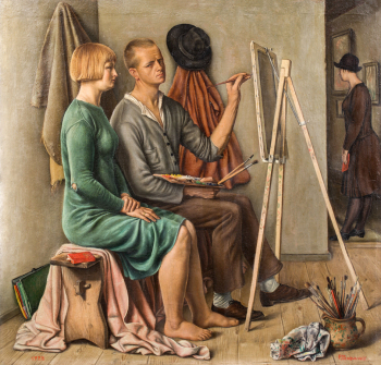 Франсуа-Эмиль Барро. Мастерская. Холст, масло. 56х58,5. 1928. Швейцарский институт художественных исследований.