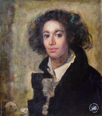 Акритас Альбина Георгиевна. Портрет студентки. Холст, масло. 63х55. 1980. Авторское собрание.