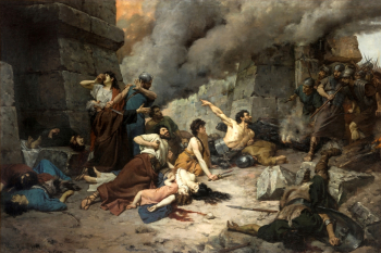 Алехо Вера. Осада Нуманции римлянами. Холст, масло. 335х500. 1881. Музей Прадо.