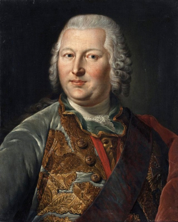 Лукас Конрад Пфандцельт. Портрет барона Н.Ф.Корфа. Холст, масло. 59х47,5. 1759. Государственный Эрмитаж.
