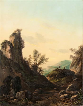 Габриэль-Ипполит Леба. Пейзаж. Холст, масло. 41х32,5. 1880-е. Частное собрание.