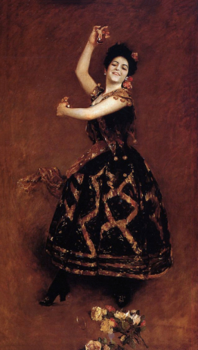 Уильям Чейз. Кармен. Холст, масло. 177,5х103,8. 1890. Метрополитен-музей.