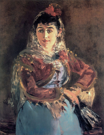 Эдуард Мане. Эмили Амре в роли `Кармен`. Холст, масло. 92,4х73,5. 1880. Художественный музей Филадельфии.