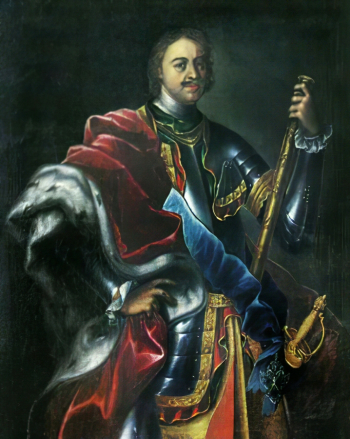 Пётр Рогуля. Портрет Петра I. Холст, масло. 1774. Местонахождение картины неизвестно.
