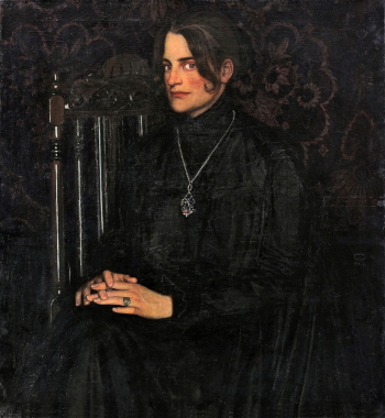 Оскар Цвинчер. Клара Рилке. Холст, масло. 102х93. 1902. Частное собрание.