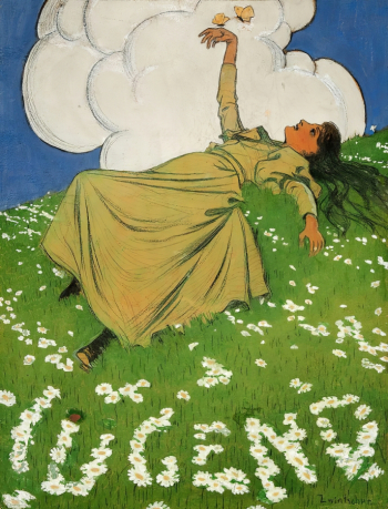 Оскар Цвинчер. Юность. Картон, гуашь. 44,5х34. 1910. Частное собрание.