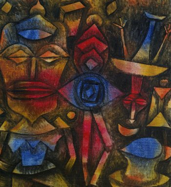 Пауль Клее. Коллекция фигур. Холст, масло. 26,7х24,8. 1926. Метрополитен-музей.