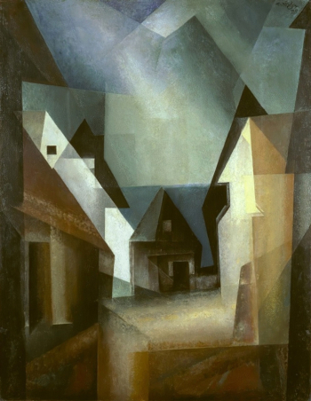 Лионель Фейнингер. Габерндорф II. Холст, масло. 100,7х78,2. 1924. Художественный музей Нельсона-Аткинса.