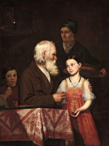 Мохов Михаил Андреевич. Пасха. Холст, масло. 146х111. 1842. Государственная Третьяковская галерея.
